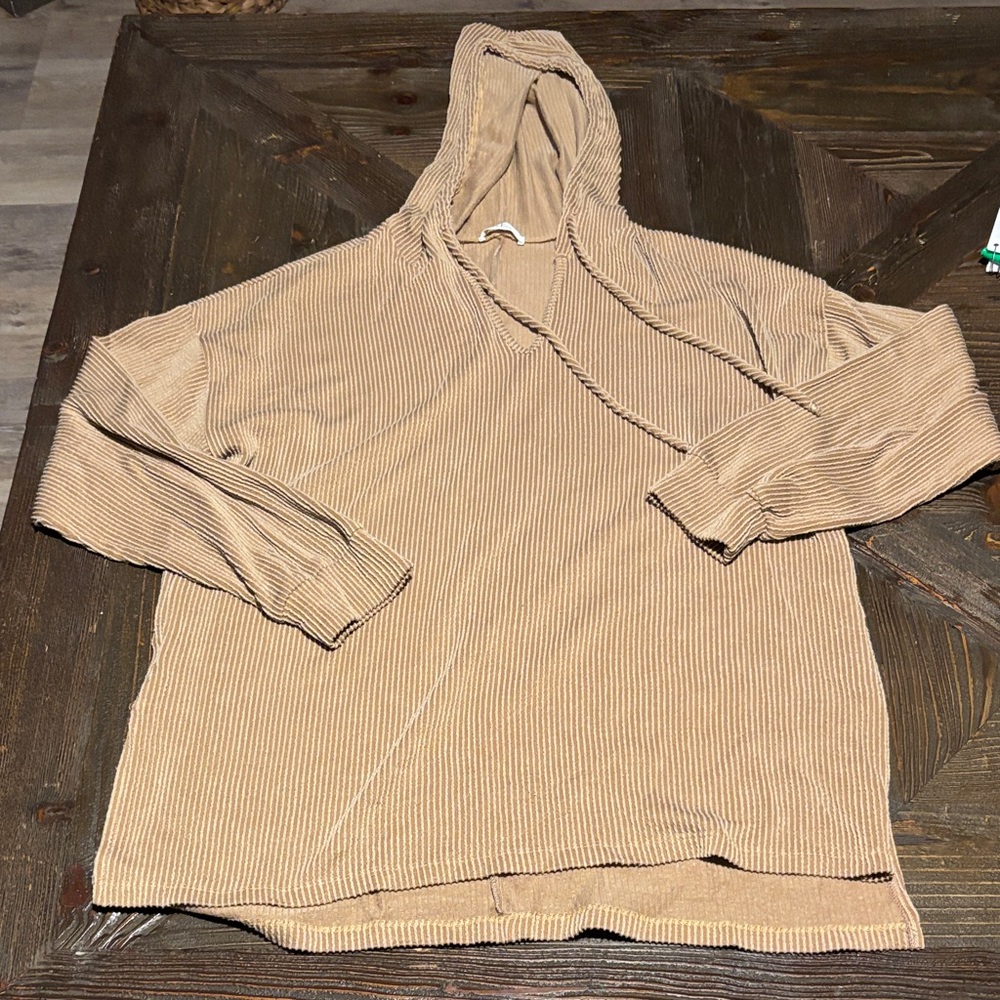 Tres Bien Beige Hooded Sweatshirt